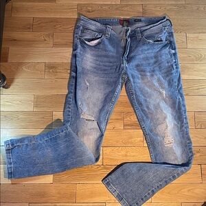 Women's Straight Leg Jeans - Blue